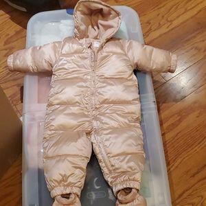 Onsie snow suit for baby girl